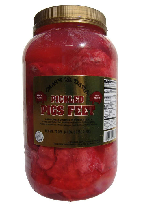 Matt & Dana Pickled Pigs Feet 68 oz and Farm Fresh Food Suppliers