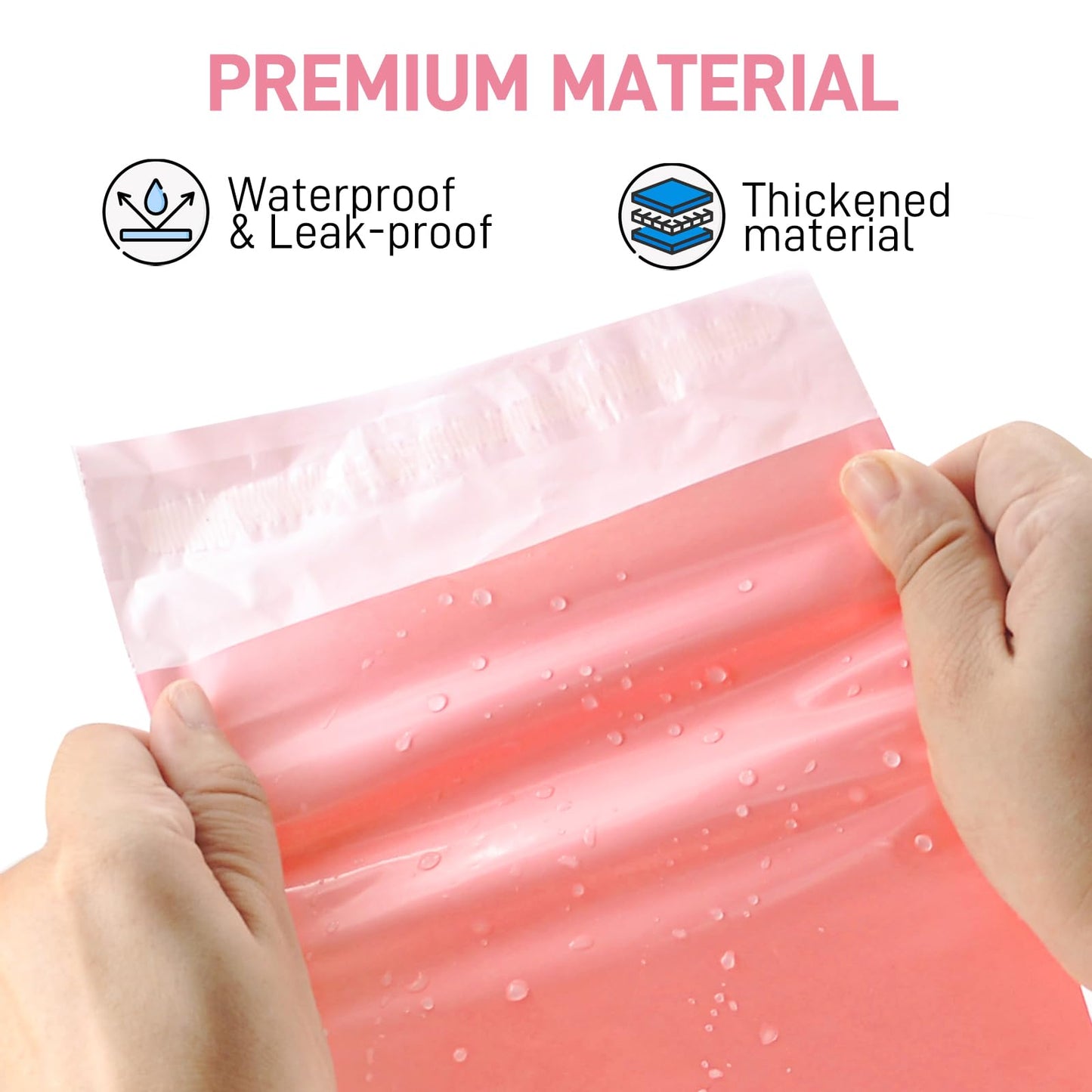 Sanitary Napkin Disposal Bags FARVIGOR, 100Pcs Women Feminine Hygiene Disposal Bags for Tampons and Pads, Personal Disposal Bag Self-Sealing, Privacy Protection, 9.8x5.9"(Pink)