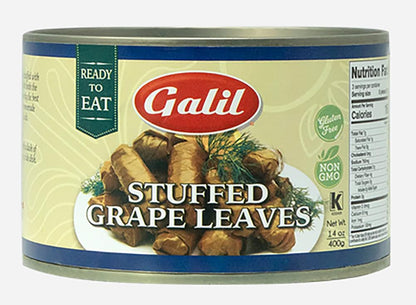 Galil Stuffed Grape Leaves Non-GMO, 14-Ounce Cans (Pack of 12)
