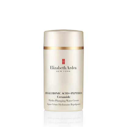 Elizabeth Arden Hyaluronic Acid + Peptides Ceramide Hydra-Plumping Water Cream, Lightweight Gel Texture, Deeply Hydrating + Firming Moisturizer, 1.7 oz