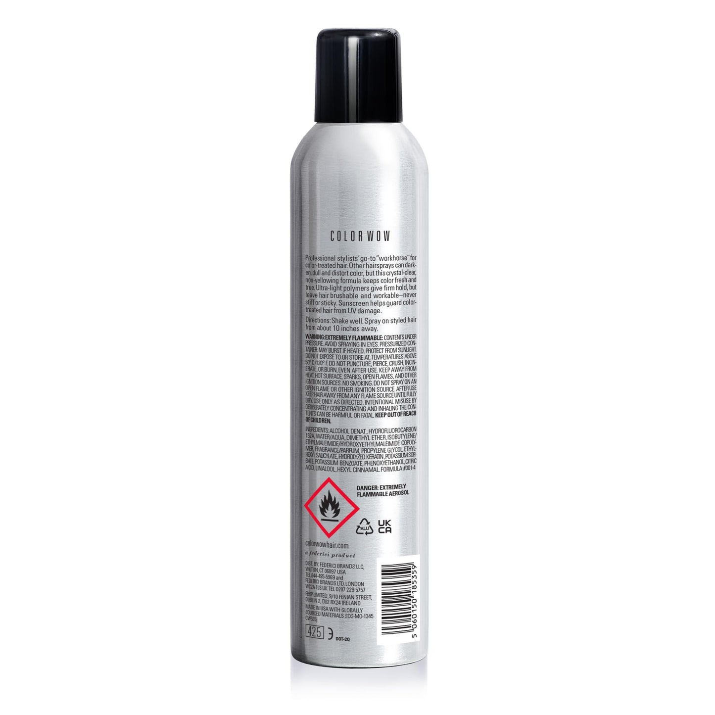 COLOR WOW Cult Favorite Firm + Flexible Hairspray – Lightweight spray with all day hold | Humidity resistance | Heat + UV protection | non stiff, non sticky | Brushable | Non yellowing