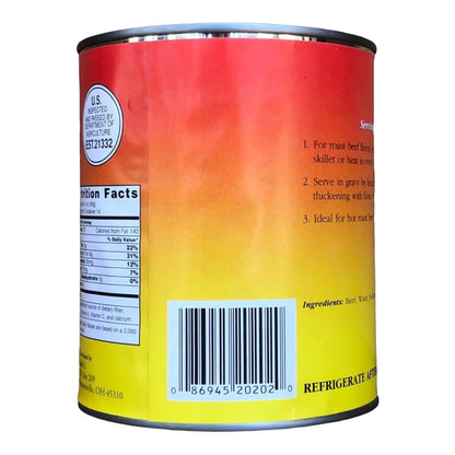 Yoder's Canned Premium Boneless Beef Chunks, 28 Oz(1 lb.12 Oz,1 can)