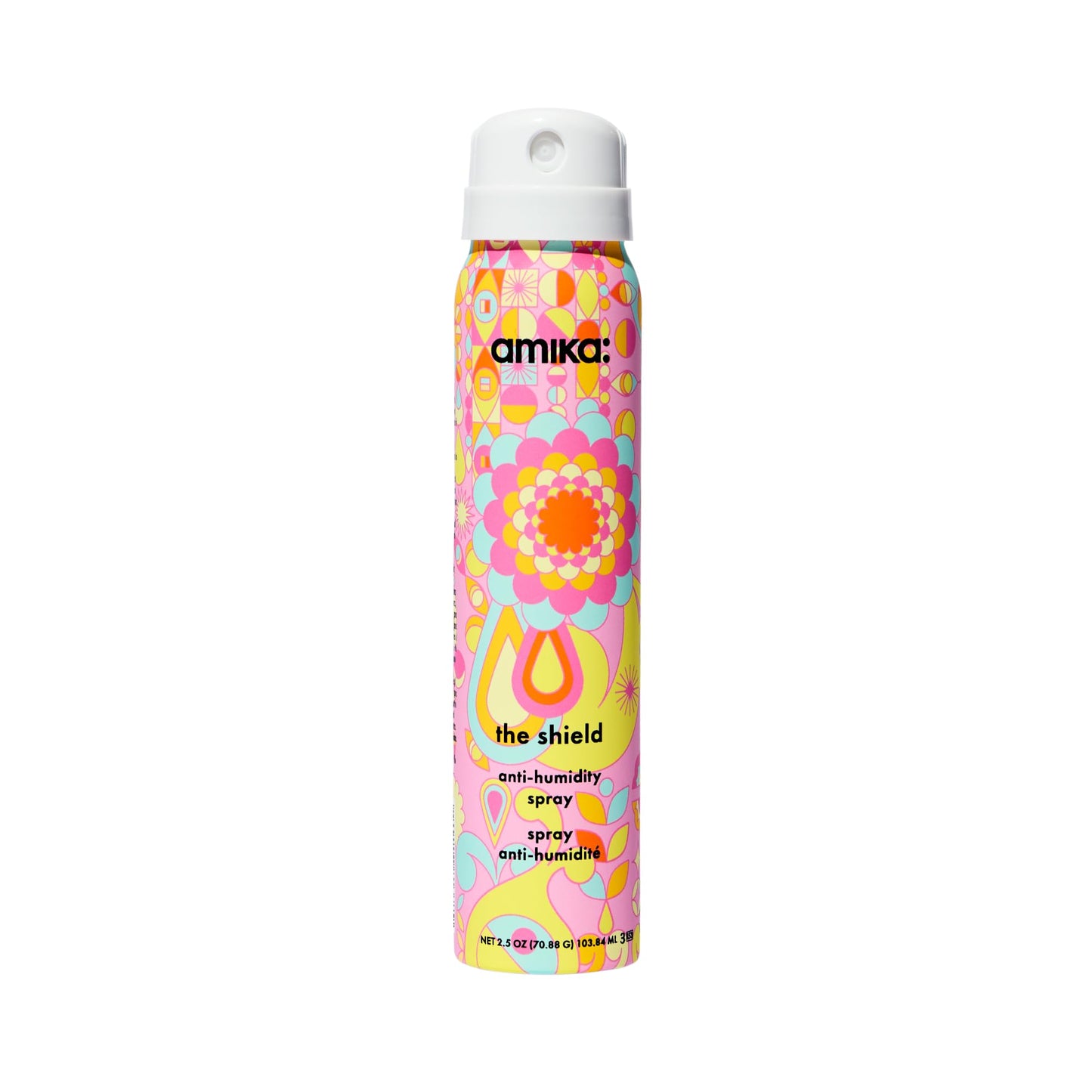 amika the shield anti-humidity spray | lightweight, invisible heat protection spray, contains UV filters, for smooth, frizz free hair
