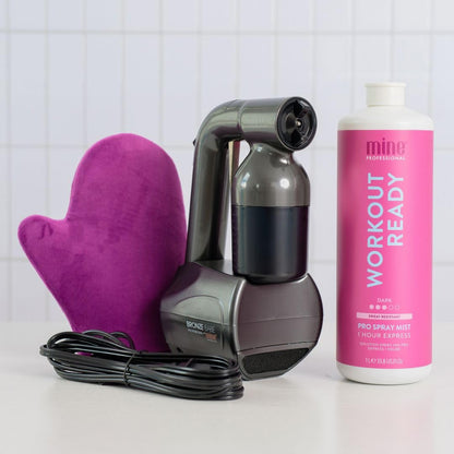 MineTan At Home Spray Tan Machine | Lightweight, Airbrushed Finish, Streak Free Tanning Results, Vegan Friendly, PETA-Approved