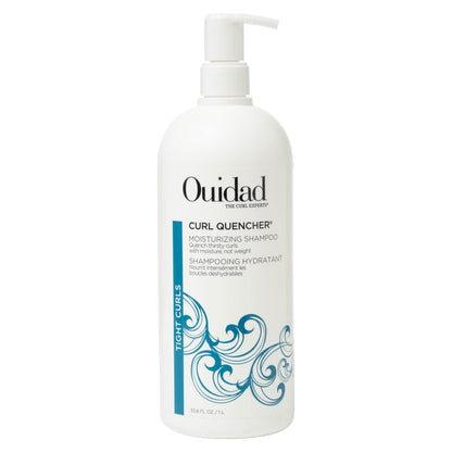Ouidad Curl Quencher Moisturizing Shampoo for Tight Curls - Gentle Hydrating Cleanser for Shiny, Defined Curls, Nourishes Curly Hair From Within Without Stripping Hair, Silicone-Free