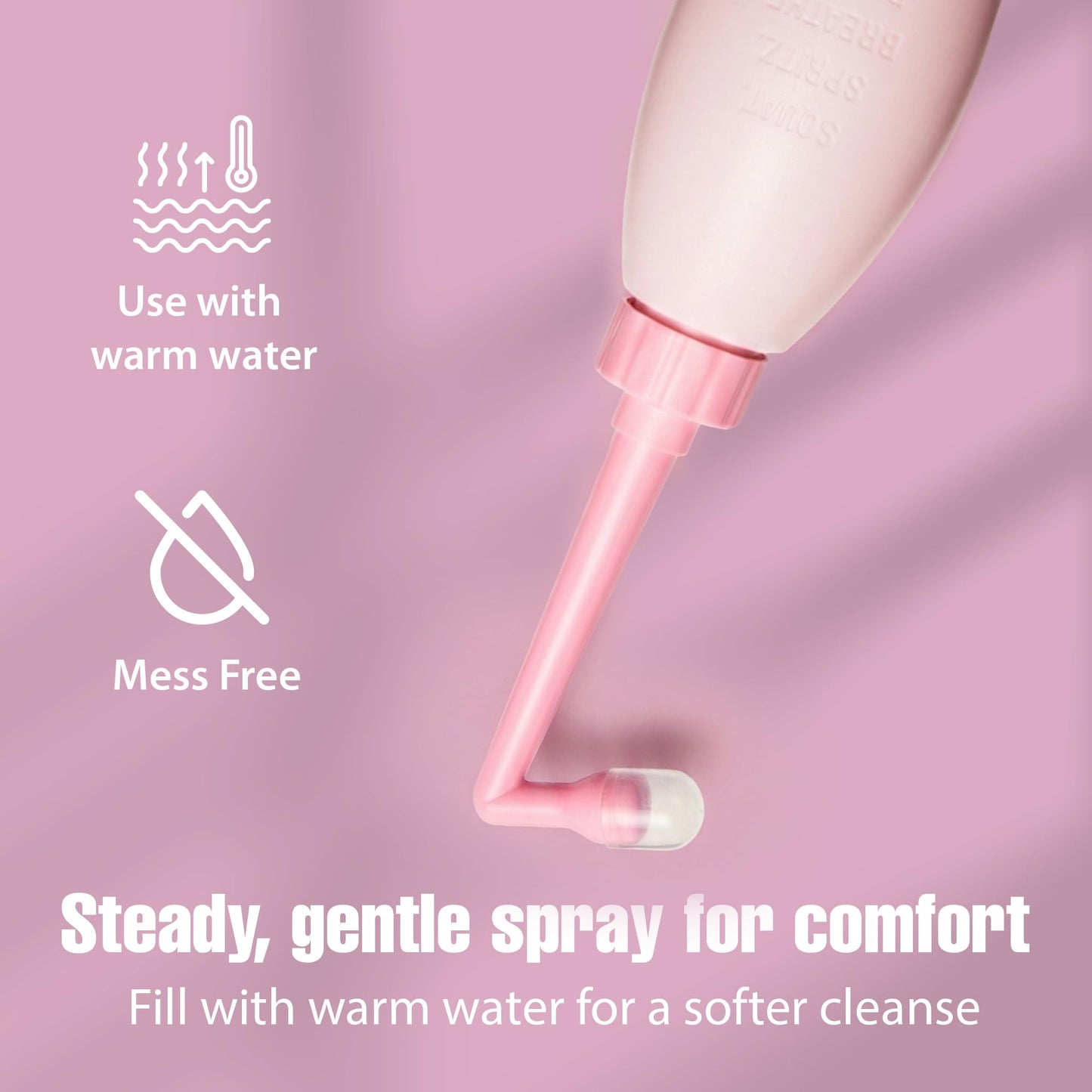 Peri Bottle for Postpartum Care, 12 oz Upside Down Perineal Cleansing and Recovery Kit, Portable Travel Bidet for New Moms