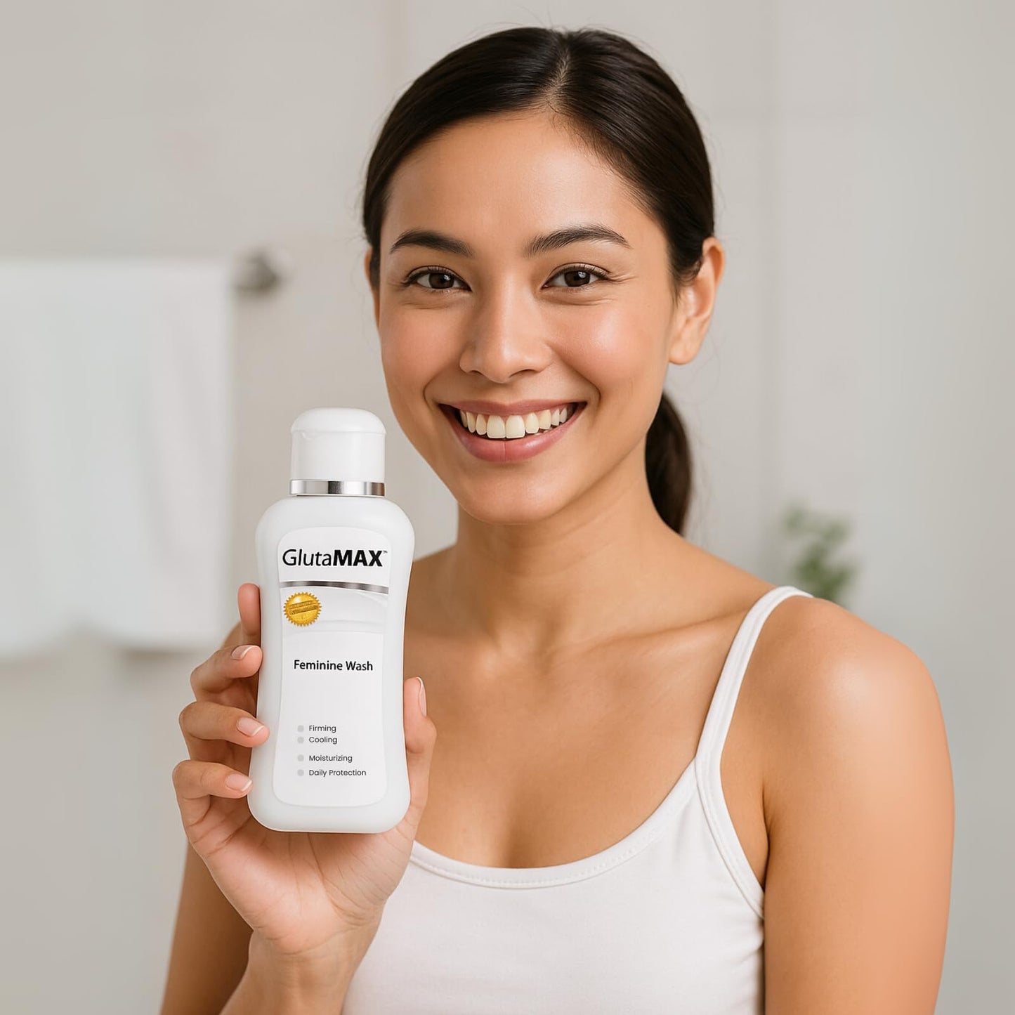 Tone and Firm Feminine Wash, Daily Hygiene with Glutathione Tea Tree and Collagen Intimate Cleanser for Women - 50ml x 3 Bottles