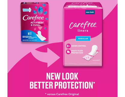 Carefree Acti-Fresh Regular 54 Ct. Unscented 2pk