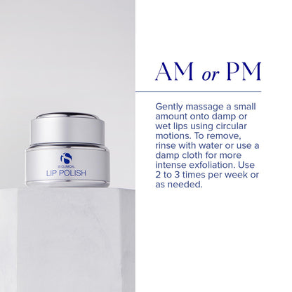 iS CLINICAL Lip Polish, Gentle Lip Scrub; Lip Exfoliator