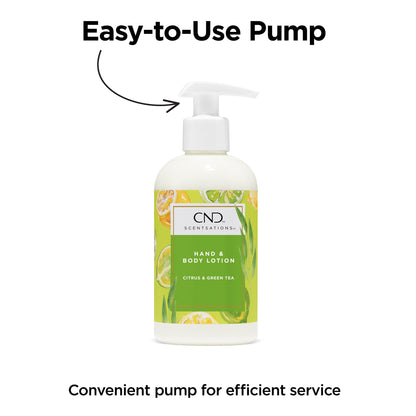 CND Scentsations Hand & Body Lotion, Deep Moisturizing and Hydrating Formula for Dry Damaged Skin, Dermatologically Tested, 8.3 oz.