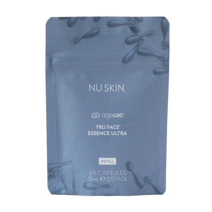 Nu Skin ageLOC Tru Face Essence Ultra Refill Pouch | Skincare Serum to Support Contoured & Youthful Appearance | 60 Convenient Capsules for Instant Firming, Skin Tightening & Contour Enhancement