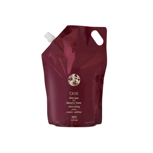 Oribe Shampoo for Beautiful Color - Protects Color, Adds Shine & Prevents Fading - Moisturizes, Softens & Strengthens Hair - For All Hair Types - 33.8 oz (Liter Refill)
