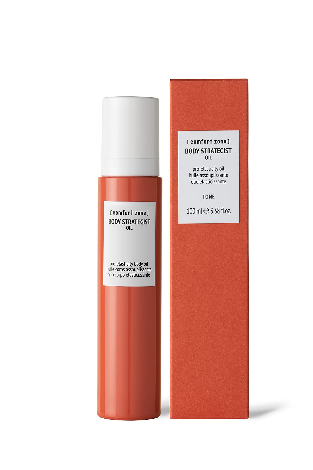Body Strategist Oil, Elasticizing Body Oil, Targets Stretch Marks, Loss of Tone, Pregnancy Safe Firming Treatment, Natural Ingredients, Vegan, Made in Italy, 3.38 Fl Oz