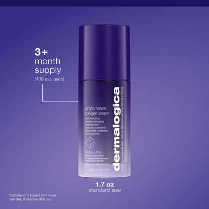 Dermalogica Phyto Nature Oxygen Cream, Daily Liquid Moisturizer for Face - Firms, Lifts and Revitalizes with Hydrating Oxygen-Optimizing Phytoactives, 1.7 fl oz