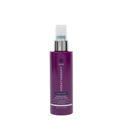 Ultra Fast Blow Dry Mist Perfect Blowout for Hair, 4.2 fl. oz., 125 ml – Keratin Infused Blow Dry Spray for Styling & Frizz-free Styling