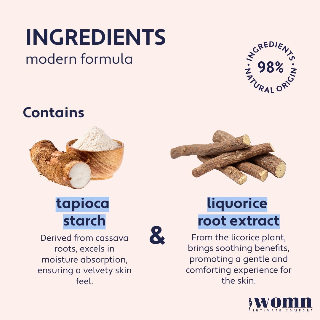 womn Intimate Comfort DRY & FRESH LIQUID POWDER – Talc-Free Anti-Chafe Cream for Under-Bust, Thighs & Groin. Natural Moisture & Friction Control, 1.7 Fl. Oz.