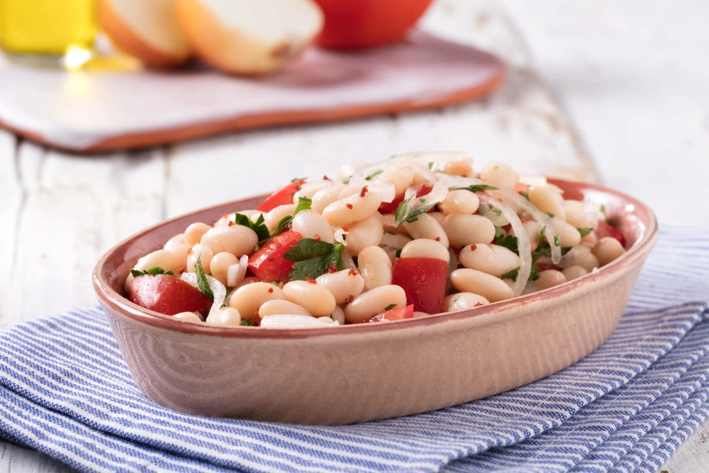 Duru White Beans 7 mm 88.2oz (2500 g),%100 Natural and Certificated, High Fiber and Protein, Non-GMO, Great for Vegan Recipes, Gluten Free