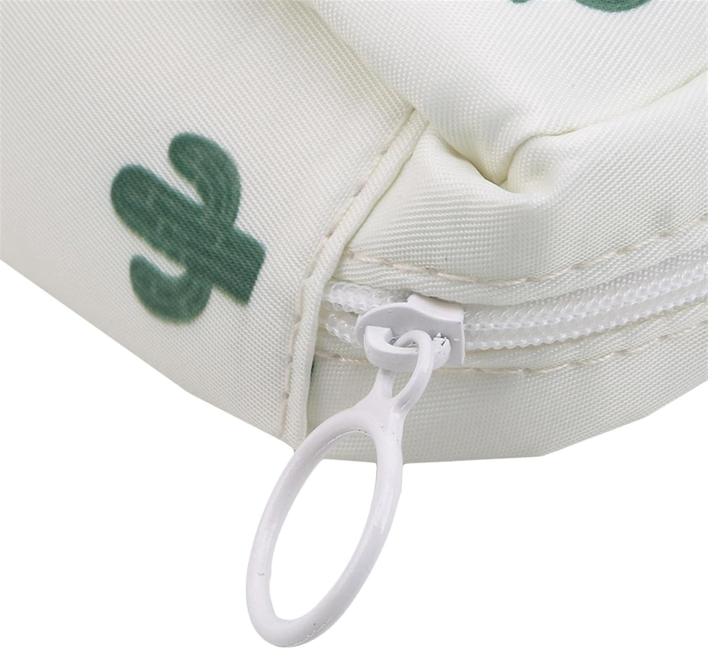 1Pc Green Cactus Sanitary Napkin Storage Bag with Colorful Print Design Portable Zipper Menstrual Pad Bag for Women Ladies Sanitary Napkins