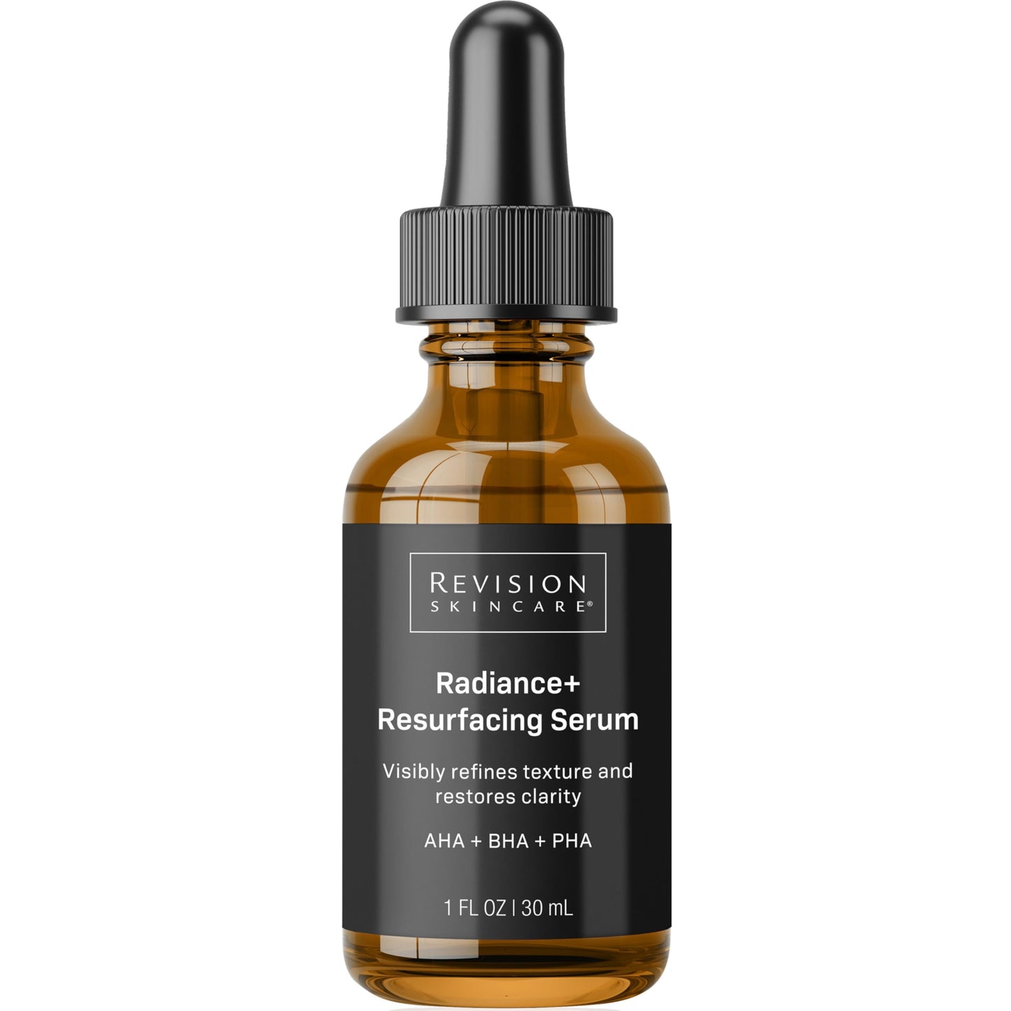 Revison Skincare Radiance+ Resurfacing Serum, Overnight AHA+BHA+PHA Exfoliating Serum with Glycolic Acid & Salicylic Acid | Smooths Uneven Texture, Clears Pores & Brightens Dull Skin