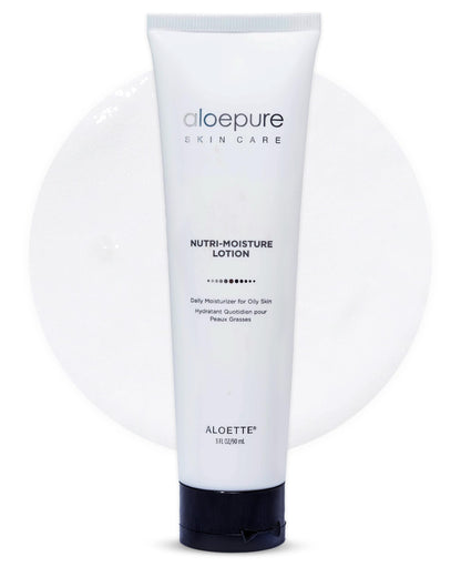 Aloette Facial Moisturizer for Oily & Irritable Skin, Nutri Moisture Lotion - Lightweight Daily Moisturizer for Uneven Skin Tone, Breakouts & Acne - Moisturizing, Hydrating & Soothing Face Cream