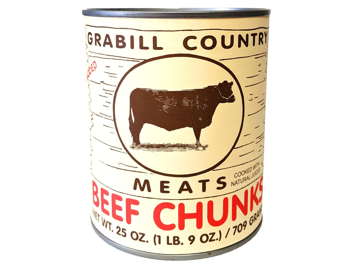 Grabill Country Meats Canned Beef Chunks, Favorite Amish Food, 25 Oz. (Pack of 3)