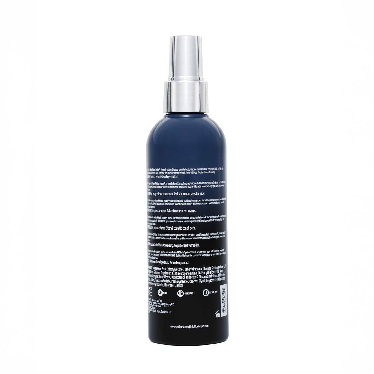 Celeb Luxury CelebPRO TRIPLE FORCE Leave In Conditioner Spray, Detangler and Conditioner for All Hair Types, 6.7oz