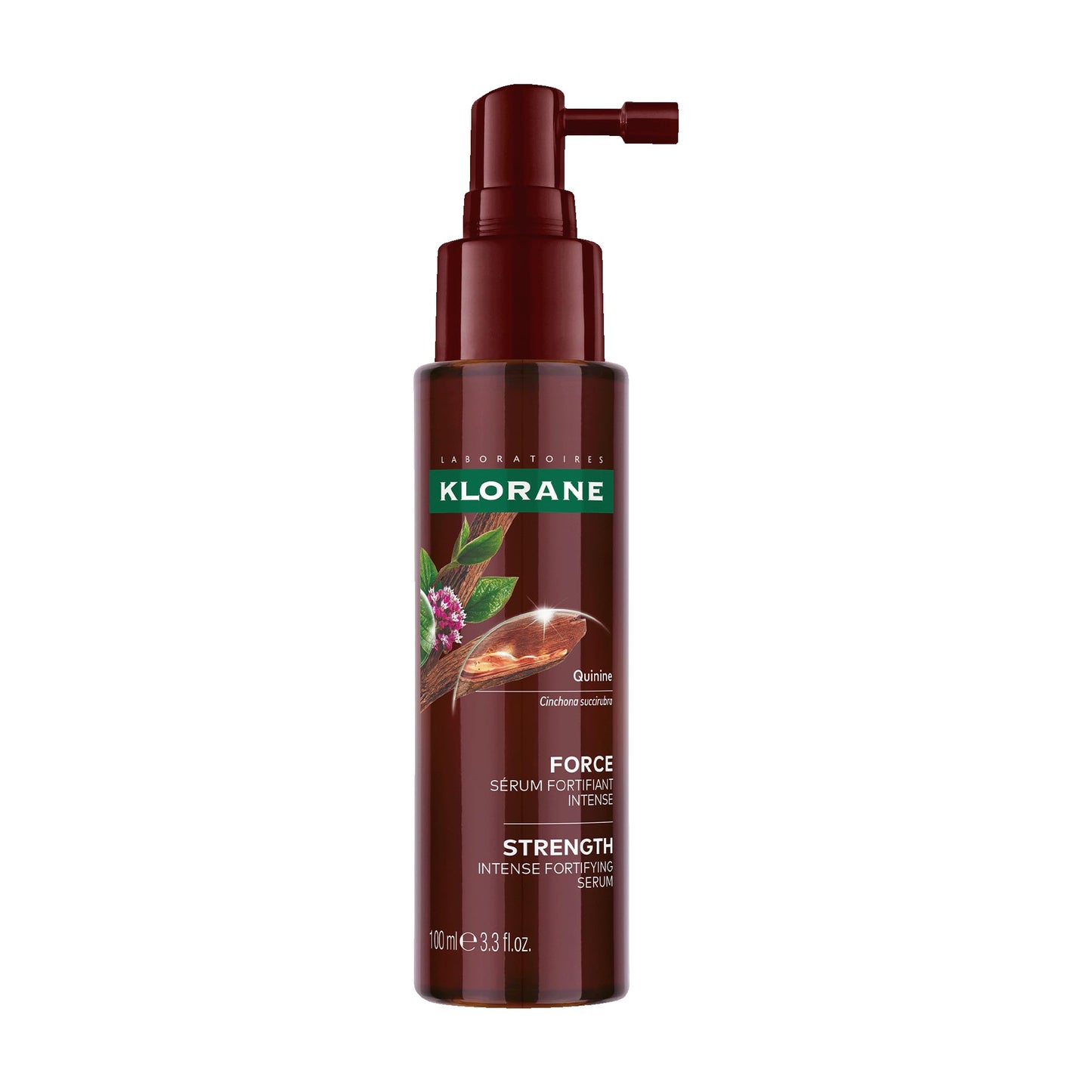 Klorane Intense Strengthening Serum with Quinine - Natural Alternative for Hair Thinning - Support Thicker, Stronger, Healthier Hair - Men & Women - Non-Greasy, Leave-in Formula - 3.3 fl. oz.