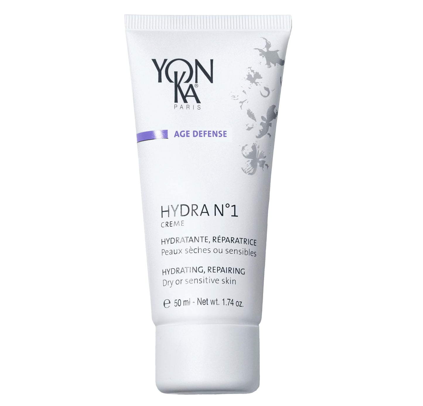 Yonka Daily Reparative Moisturizer, Hydra No. 1 Creme - Rich Anti-Aging Skincare with Hyaluronic Acid, Vitamins A, C & E for Dry Skin, Paraben-Free