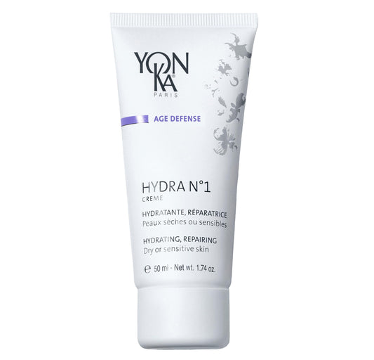 Yonka Daily Reparative Moisturizer, Hydra No. 1 Creme - Rich Anti-Aging Skincare with Hyaluronic Acid, Vitamins A, C & E for Dry Skin, Paraben-Free