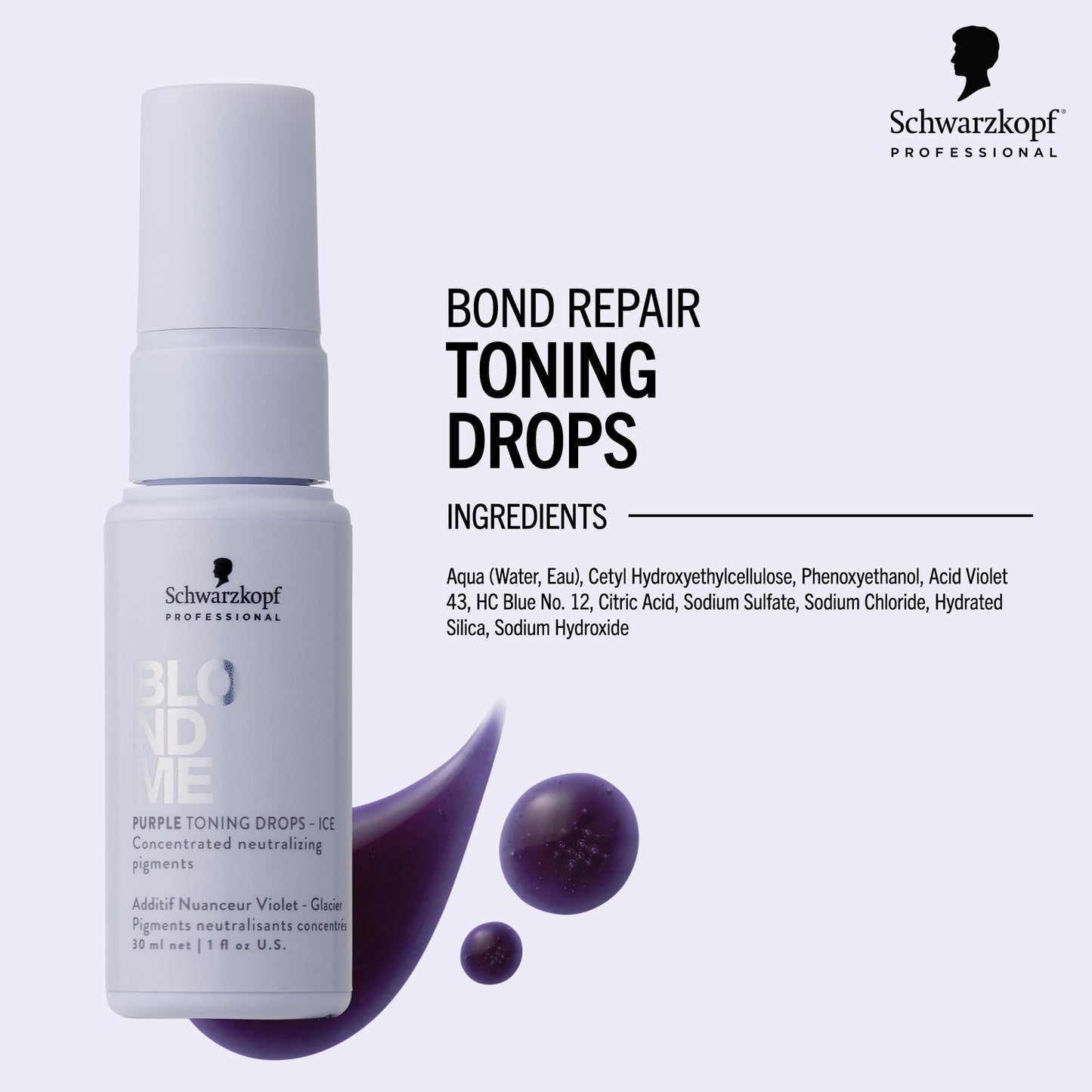 BLONDME Blonde Wonders Leave-In Toning Drops for Blonde Hair, Ice, 1.0 Fl Oz | Eliminate Brassy Yellow Tones | Color Depositing Treatment | For Cool Blonde or Gray Hair