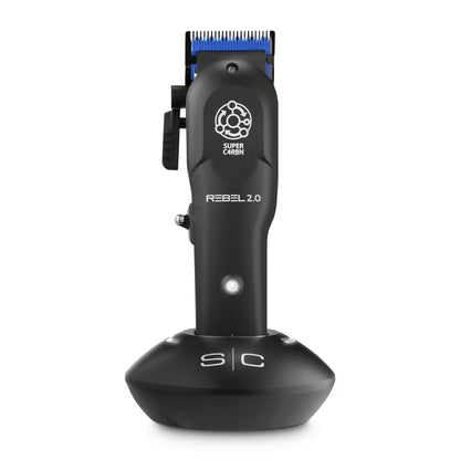 Stylecraft Rebel 2.0 Hair Clipper, Super C4RBN Motor with DLC and Ceramic Blades, USB-C Rechargeable, Cord/Cordless Haircutting