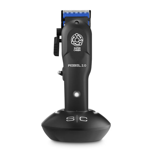 Stylecraft Rebel 2.0 Hair Clipper, Super C4RBN Motor with DLC and Ceramic Blades, USB-C Rechargeable, Cord/Cordless Haircutting