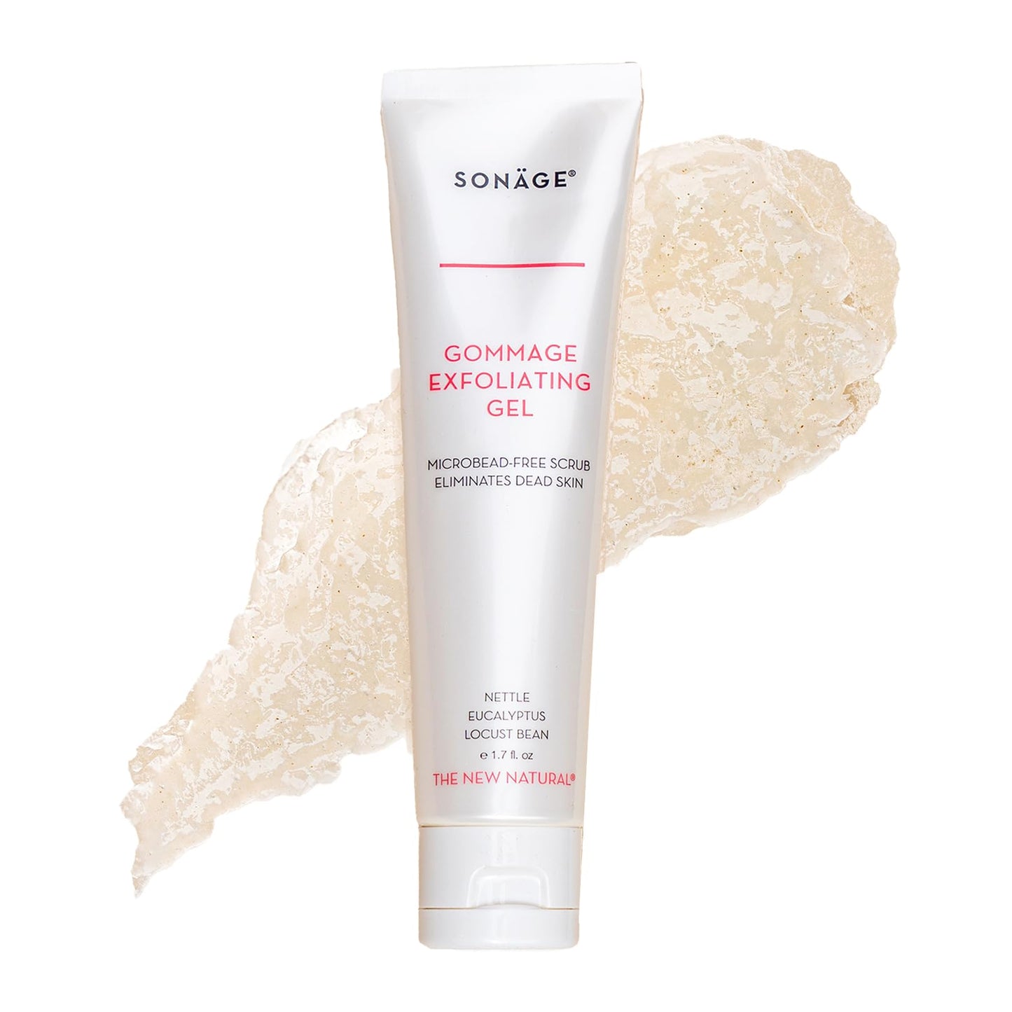 Sonage Gommage Exfoliating Gel | Gentle Face Scrub For All Skin Types | Non-Abrasive Dead Skin Cell Exfoliation