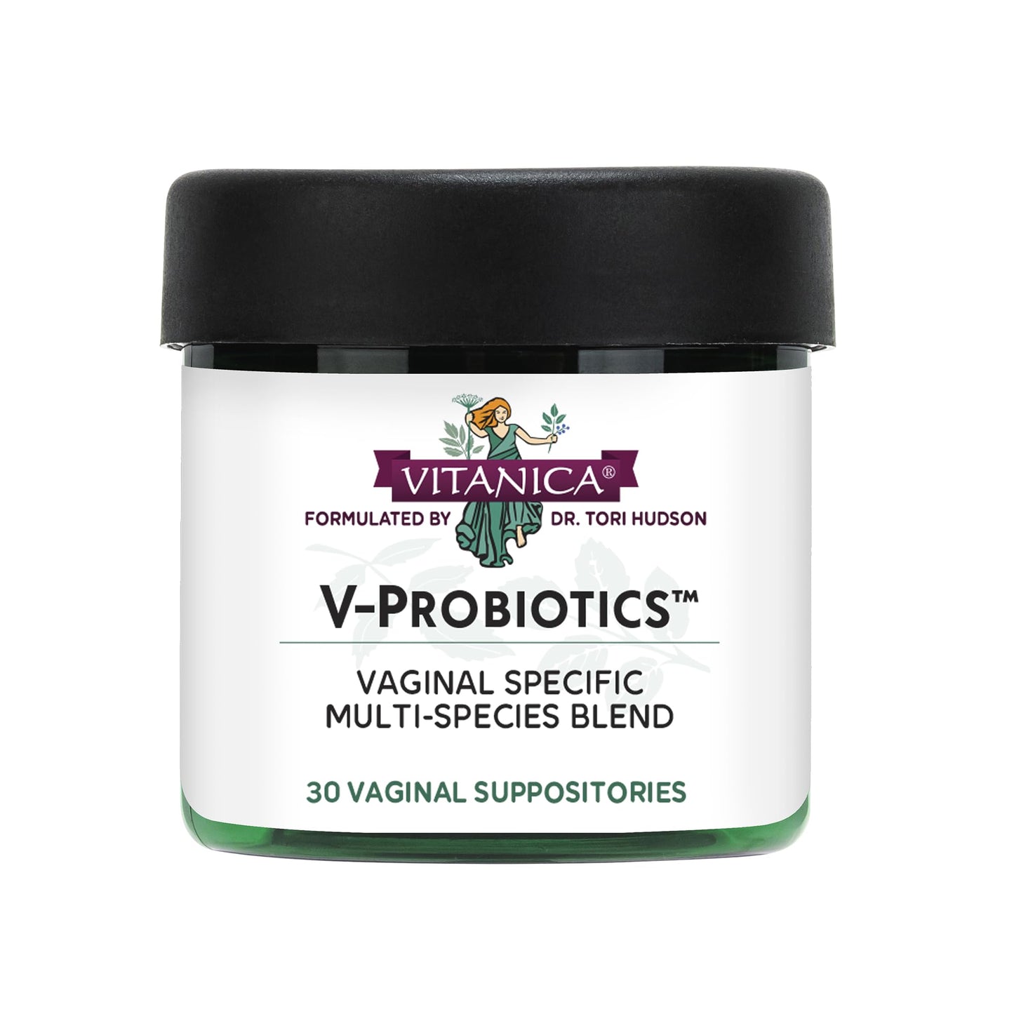 Vitanica Fresh V-Probiotics - Women's Probiotic for Vaginal Health - Contains Lactobacillus Gasseri - Free of Filler, Fragrances, Parabens, Preservatives & Artificial Colors - 30 Suppository Tablets