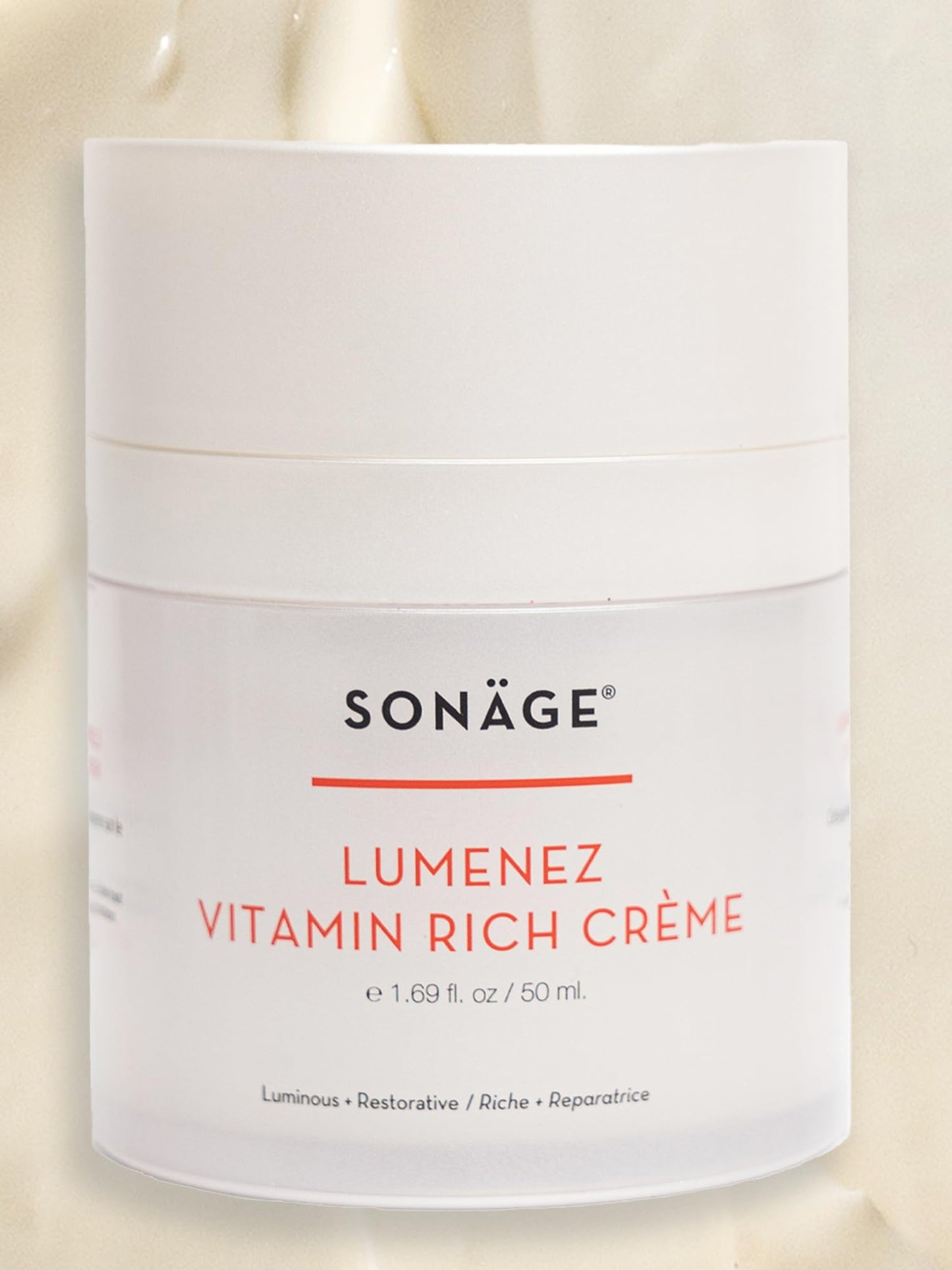 SONAGE Lumenez Vitamin Facial Cream: Daily Restorative Moisturizer with Vitamin C | Hydrating Cream for Dry Skin