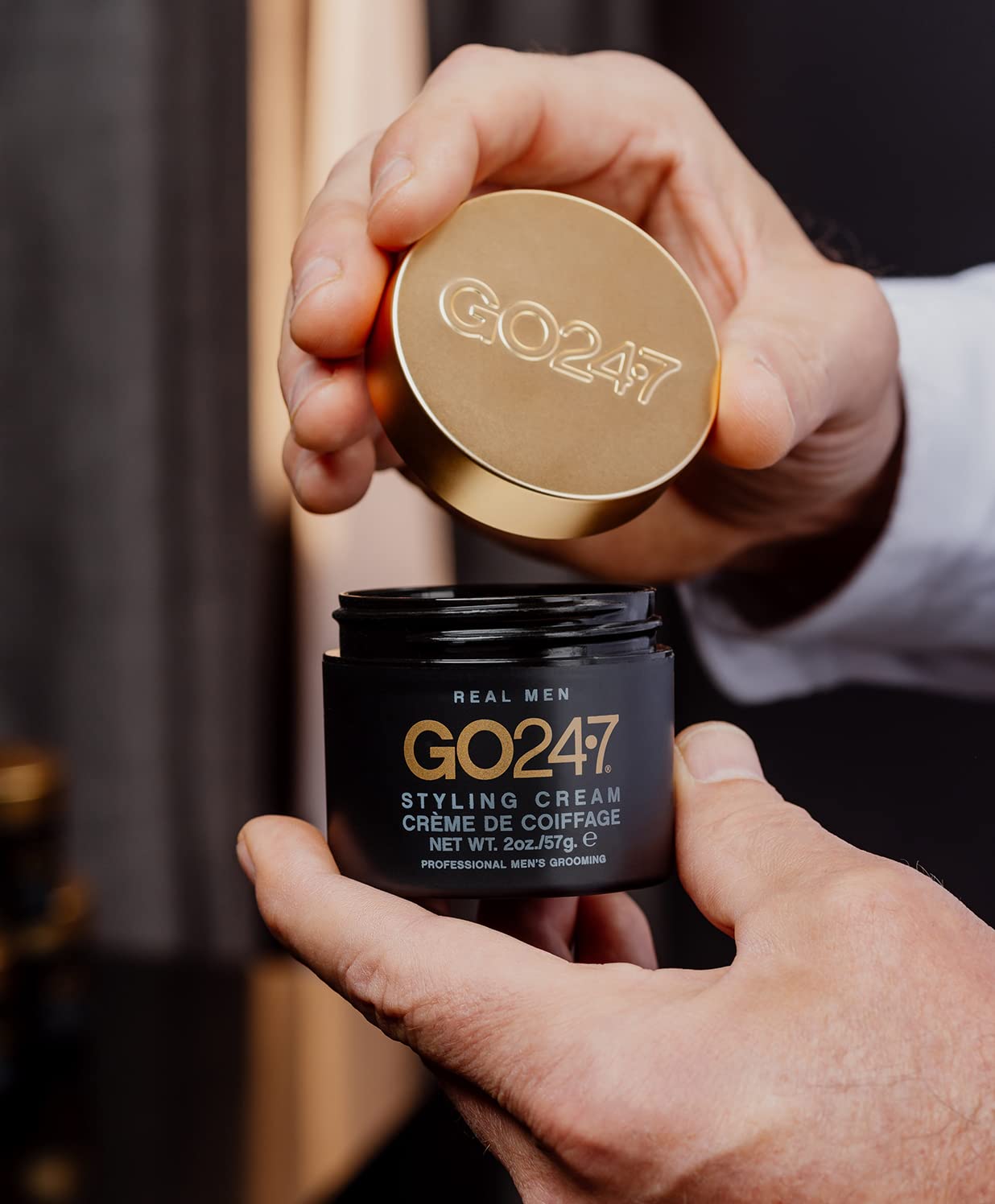 GO247 Styling Cream - Medium Hold/Matte Finish, 2 Oz