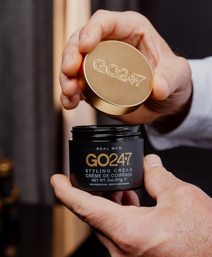 GO247 Styling Cream - Medium Hold/Matte Finish, 2 Oz