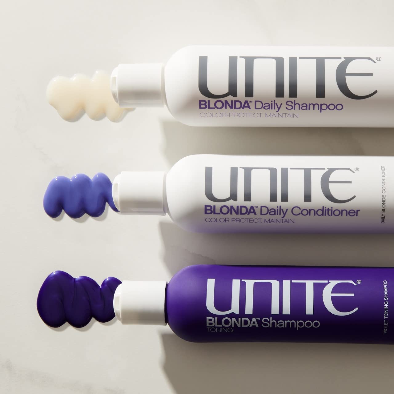 UNITE Hair – BLONDA Daily Shampoo – Gentle Cleanser for No-Tone Days to Maintain Bright Blonde, Gray & Highlighted Hair – Adds Weightless Moisture & Shine – 10 Fl Oz