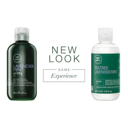 Tea Tree Lavender Mint Defining Gel, Lightweight Frizz Control, For Coarse, Curly + Dry Hair