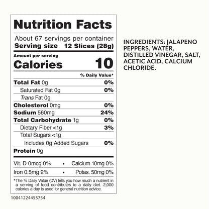 Roland Foods Sliced Jalapenos, Specialty Imported Food, 8.33 Pound Bag, Pack of 1