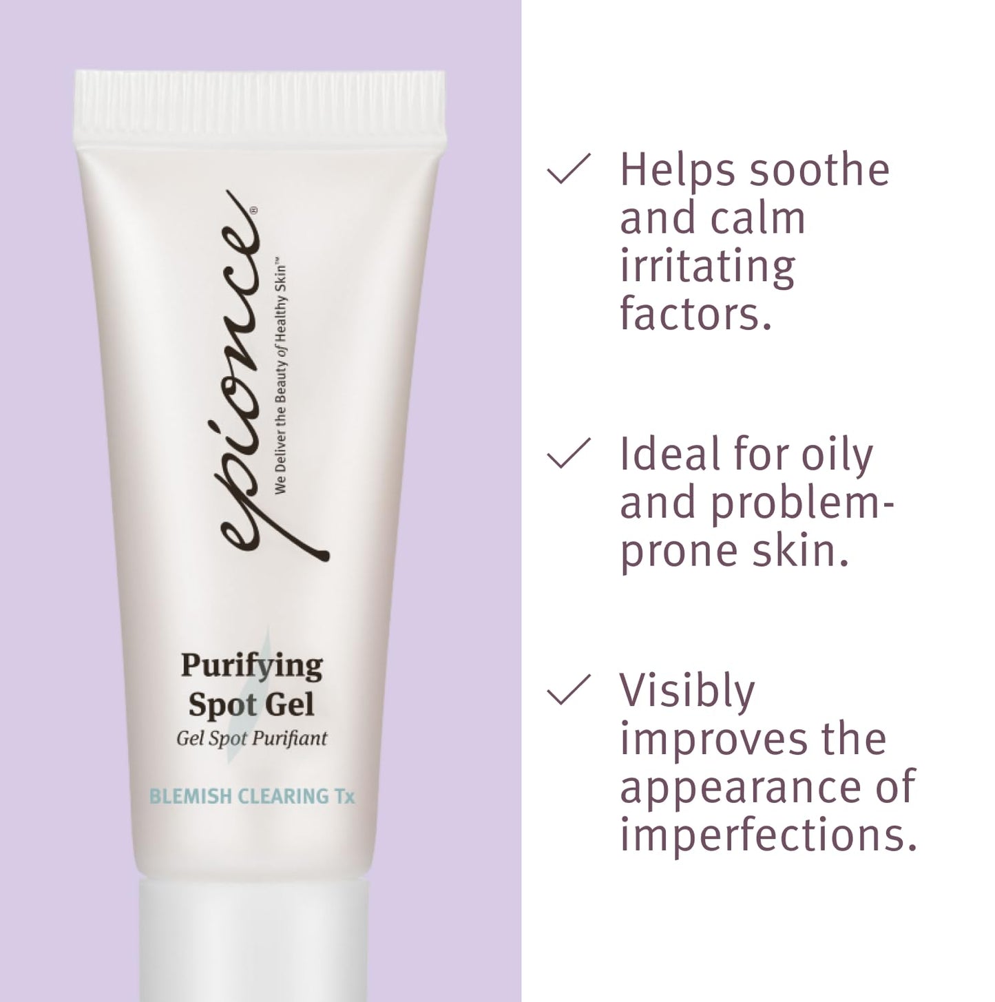 Epionce Blemish-Clearing Purifying Spot Gel – Fast-Acting Acne & Blackhead Control for Face & Body | Reduces Bumps & Imperfections Without Dryness | Acne-Fighting, Pore-Clearing Formula