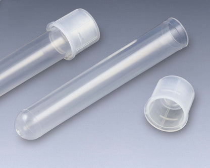 Globe Scientific 110406 Polypropylene Test Tube with Separate Dual Position Snap Cap, 5mL Capacity, 12mm Diameter, 75mm Height, Pack of 1000