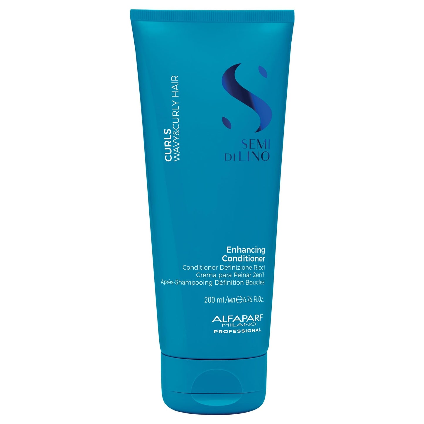 Alfaparf Milano Semi Di Lino Curls Enhancing Conditioner for Wavy and Curly Hair - Hydrates and Nourishes - Reduces Frizz - Protects Against Humidity - Vegan-Friendly Formula