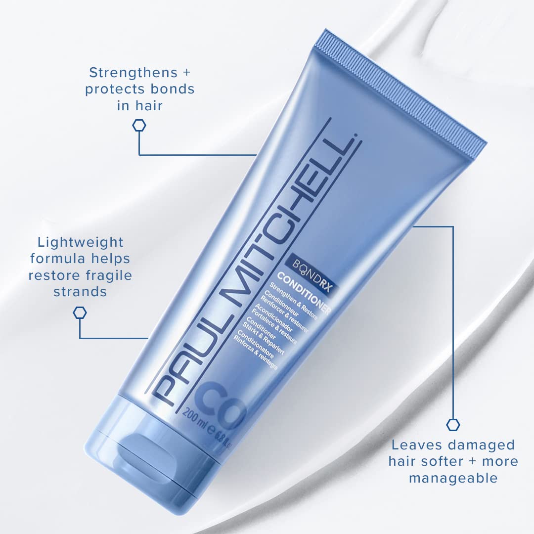 Paul Mitchell Bond Rx Conditioner, Strengthens + Restores, For Chemically Treated + Damaged Hair