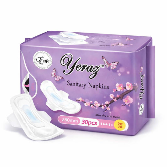 Women Sanitary Pads, Ultra-Thin, Fast Absorbency with Wings, Size 5 pad, Pack of 1,30 Count