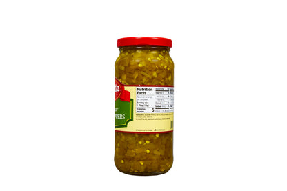 Mezzetta Diced Tamed Jalapeno Peppers, Medium Heat | Kosher, Gluten Free, Keto | 16 Fluid Ounce Jar (Pack of 6)
