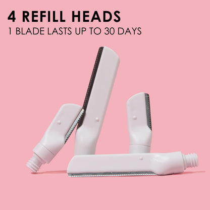 JAPONESQUE SKINTherapy Dermaplaning Facial Razor Replacement Head, Superior Japanese Blades for Precision Exfoliation and Hair Removal
