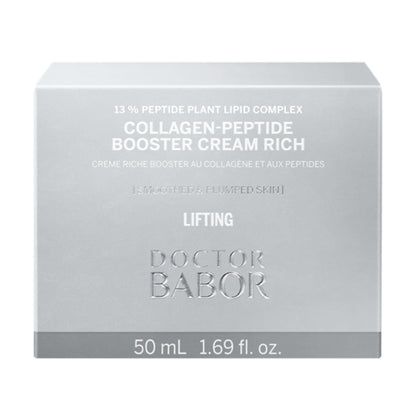 BABOR DOCTOR Collagen Face Cream Rich – Firming Peptide Moisturizer with Hyaluronic Acid & Squalane | Reduces the Appearance of Wrinkles & Boosts the Look of Elasticity | Day & Night Use | 1.69 oz