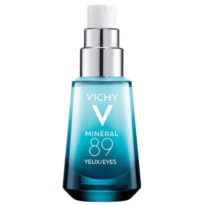 Vichy Mineral 89 Eye Serum, Hyaluronic Acid and Caffeine Cream, Under Eye Cream For Dark Circles, Hydrating & Puffiness Reducer, Opthalmologist Tested