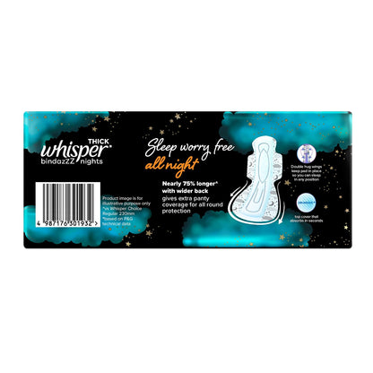 Whisper Ultra Nights Sanitary Pads XXXL Wings 10 Pieces Pack